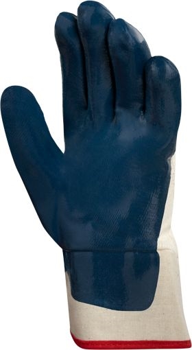 Other view of Multi-Purpose Coated Gloves - Heavy Duty - Safety Cuff - Interlock Cotton - 3/4th Nitrile Coated - Blue - Size 9 - 27-607 - Hycron® - Ansell