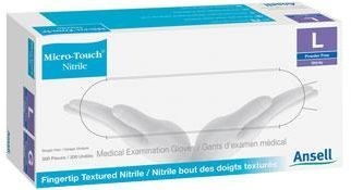 Other view of Ansell Micro-Touch® 313041080 Disposable Gloves - Examination - Nitrile - Non-Sterile - Powder Free - Textured - Latex Free - Blue - XL - Box of 200