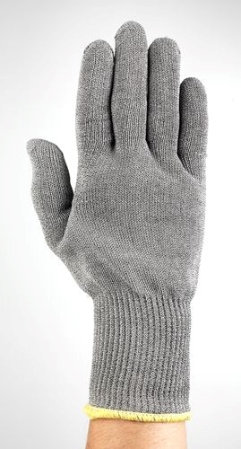 Other view of Cut Resistant Gloves - DSM Dyneema - Tuff-Cuff™ Knit Wrist - Gray - Size 8 - 74-047 - Polar Bear® Plus - Ansell