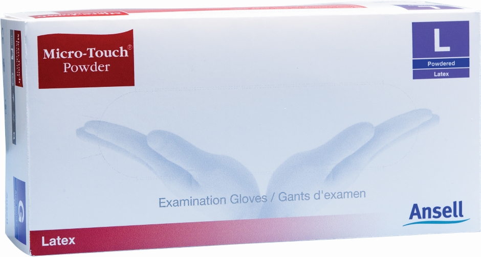 Other view of Examination Disposable Gloves - Powdered - Natural Rubber Latex - Textured Grip - Natural - Small - 452XN - Micro-Touch® Powder - Ansell - Box of 100