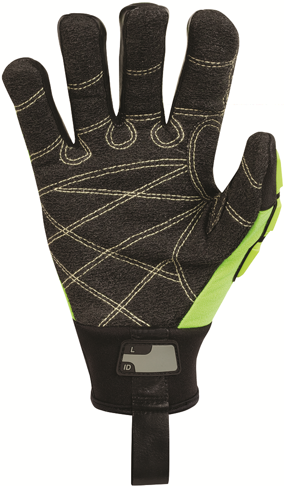 Other view of Impact Protection Gloves - HyPrene with TPR Knuckle - Black/Hi-Vis Yellow - 3 X-Large - 540GP - ARMATEC