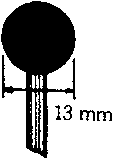 Other view of Mounted Point - Aluminium Oxide - B121 - 60 Grit - 13 mm - Norton