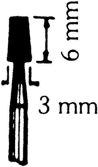 Other view of Mounted Point - Aluminium Oxide - B96 - 90 Grit - 3 x 6 mm - Norton