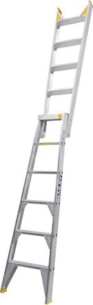 Other view of Dual Purpose Stepladder - 7 Step - Aluminium - 2.1/3.8 m - 150 kg - Professional Punchlock® - BAILEY