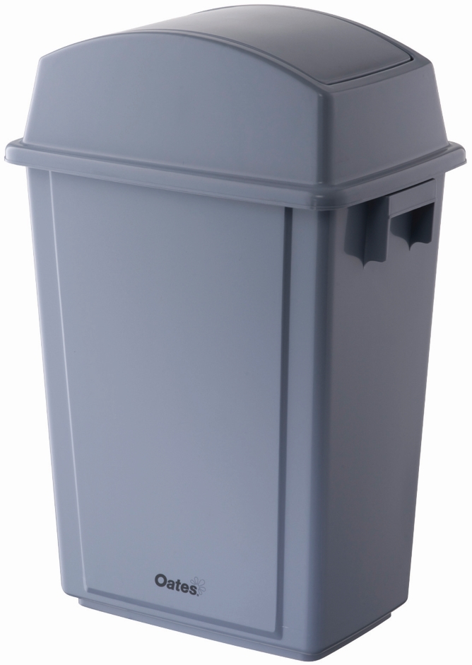 Other view of Slimline Swing Bin - Rectangular - Plastic - Grey - 40 L - BB-40SGY - Oates