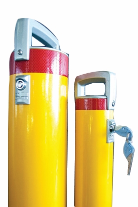 Other view of Bollard - Removable - Cam-Lok - 90 mm x 950 mm x 5 mm - 316 Stainless Steel - Yellow Powder Coated - BCL90 - Barrier Group