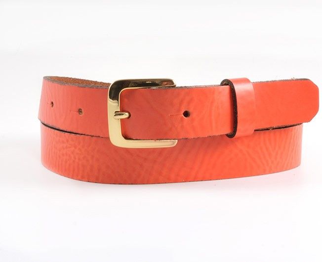 Other view of Trouser Belt – Leather – Orange – 48" – BELTOR