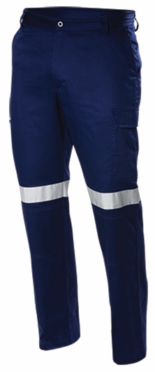 Other view of Men's Lightweight Pant With Reflective Tape – Heavy Weight Cotton – Navy – 77R – BP2735 – Stubbies