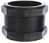 Other view of Plasson Socket - Screw - BSP - Polypropylene - Black - 25mm-1inch - 5010003