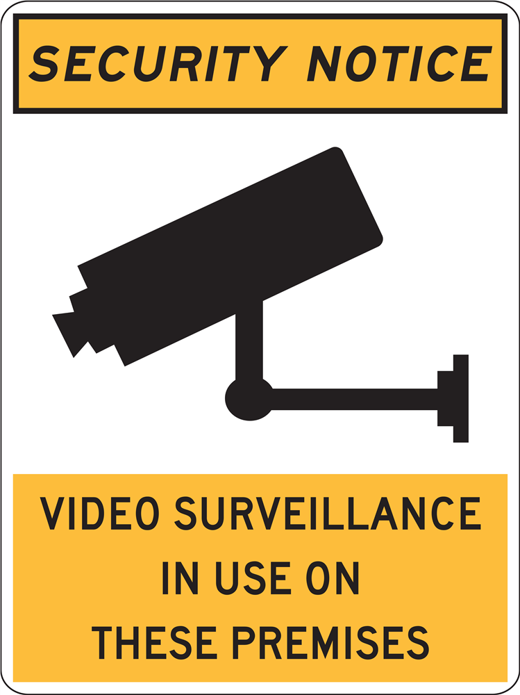 Other view of Safety Sign - Notice - Security Notice - Video Survelliance In Use On These Premises - 450mm x 600mm - Poly - Prosafe