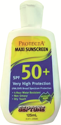 Other view of Sunscreen - 50+ Protecta Maxi Sunscreen - 125ml - Septone