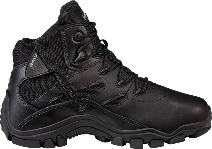 Other view of Men's Non-Safety Boots - Lace-Up with Side Zipper - Leather & Nylon - Black - Size 7.5 - E72012 - Delta 6 - Bates