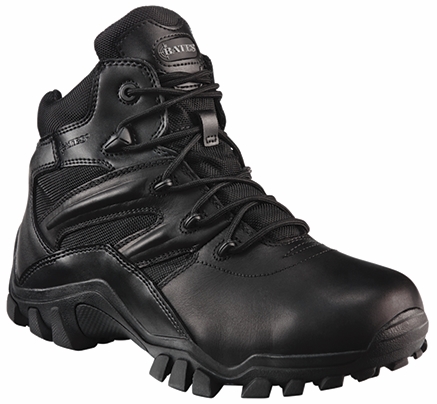 Other view of Men's Non-Safety Boots - Lace-Up with Side Zipper - Leather & Nylon - Black - Size 10.5 - E72012 - Delta 6 - Bates