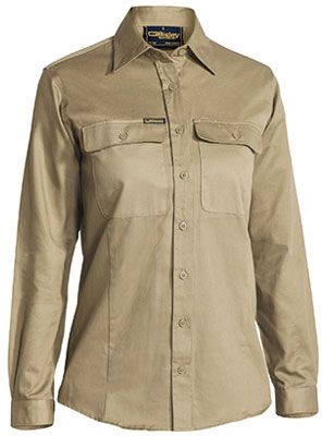 Other view of SHIRT LADIES L/S BL6339 KHAKI 16