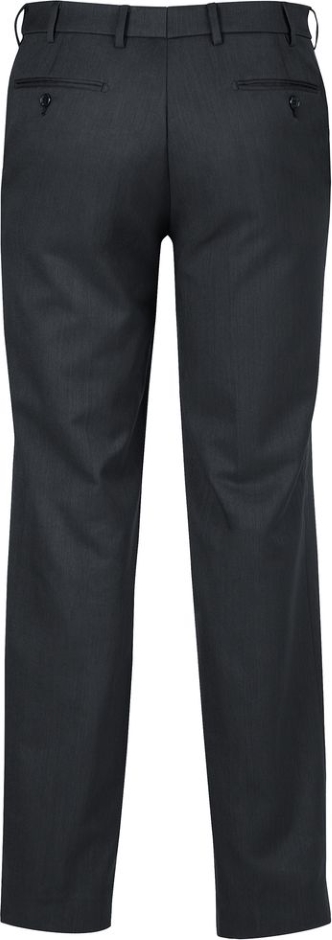 Other view of Men's Flat Front Pant – Polyester - Bamboo – Charcoal – 77R – 70112R – Biz Corporates