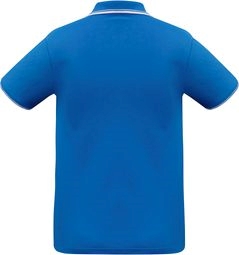 Other view of Modern Fit Men's Polo Shirt – Cotton Inner - Polyester Pique Outer – Royal/White/White – Small – P227MS – Cambridge Biz Cool™ – Biz Collection