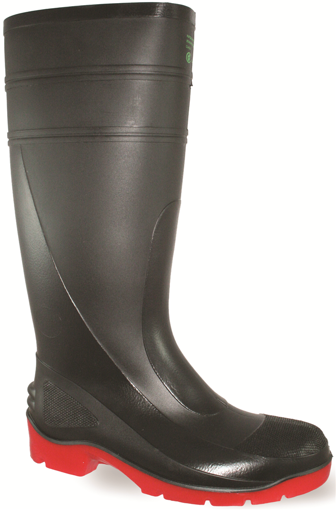 Other view of Safety Gumboots - 400mm PVC - Black/Red - 6 - Bata 65190