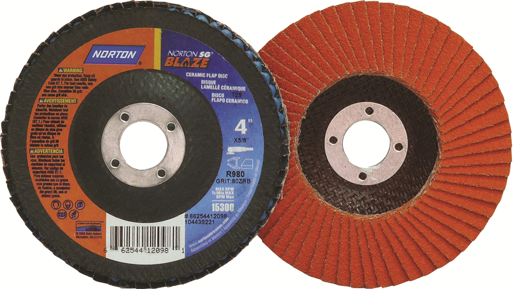 Other view of Flap Discs - Blaze Flap Discs - BLAZE FLAP DISC 125X22MM 80 GRIT - Norton