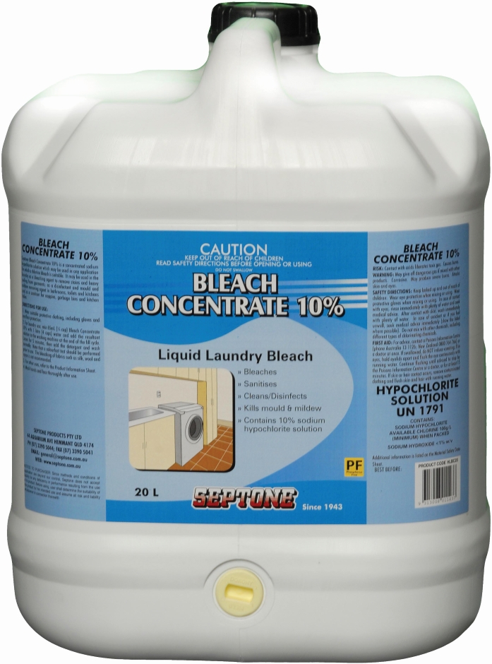 Other view of 10% Concentrate Bleach - Clear Pale Yellow - 20 L - Can - HLBC20 - Septone