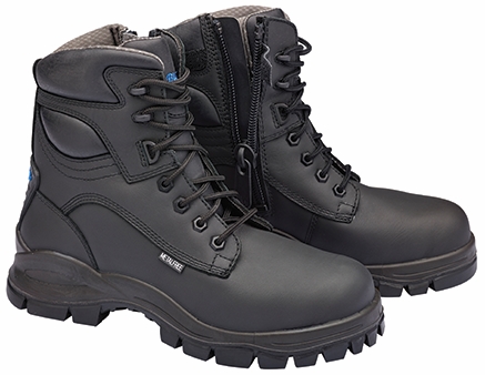 Other view of Men's/Women's Non-Safety Boots - Ankle - Metal Free - Lace-Up with Side Zipper - Leather - Black - Size 9.5 - Style 297 - XFoot - Blundstone