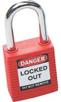 Other view of PADLOCK SAFETY 38MM RED KEY DIFF 850821