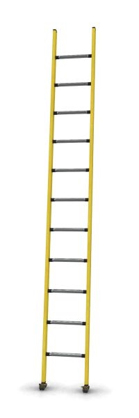 Other view of Single Ladder - Fibreglass - 3.685 m Fly/3.655 m Base - 160 kg - Includes ESS Energy - PowerMaster - Branach