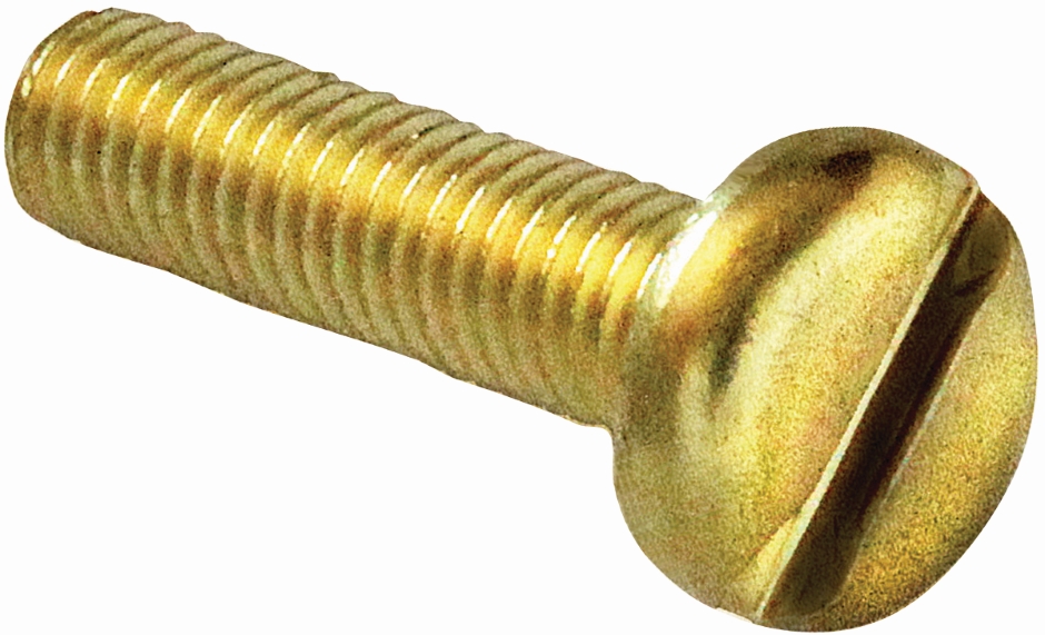 Other view of Metal Thread Screw - Pan Head - Slotted Drive - Brass - Metric - M4 x 12 mm - BRPSP412 - Hitech