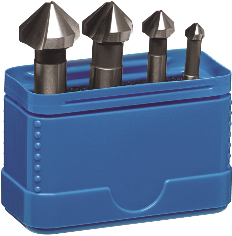 Other view of 4-Piece Countersink Set - 3 Flute - 90° - HSS Co - Bright - 6.3 to 20.5 mm - C107 - Sutton Tools