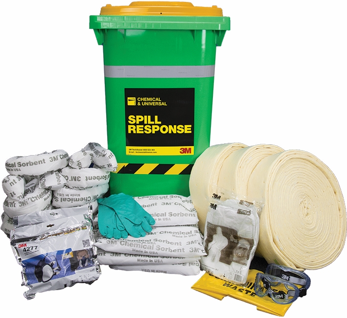 Other view of Sorbent Spill Kit - Chemicals - 240 L Wheelie Bin - 180 L Capacity - CSRK-180 - AT010575218 - 3M