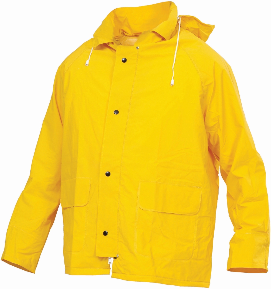 Other view of JACKET PVC W/HOOD CWWP0035 YELL 3XL