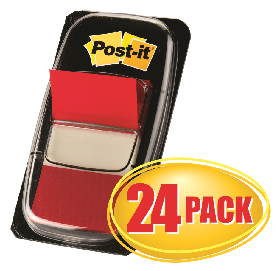 Other view of POST-IT FLAGS 680 25X44MM RED VALUE PK24