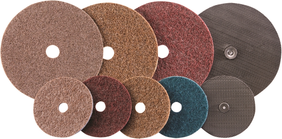 Other view of Surface Conditioning Disc - Centre-Pin - Aluminium Oxide - 115 x 22 mm - Medium - Maroon - Hook & Loop - Scotch-Brite™ - 3M