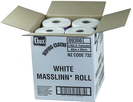 Other view of Chux® - 09300 - Masslinn Cloth roll - 30cm x 65m - White - Carton of 4 rolls