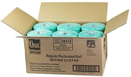 Other view of Regular Duty Wiping Cloth Roll - Green - 65 m x 22.5 cm - 6/Case - 9318 - Chux