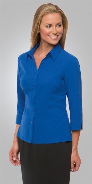 Other view of Ladies Shirt/Blouse – Breathable Polyester – Royal – 6 – 2145 – Ezylin® – City Collection