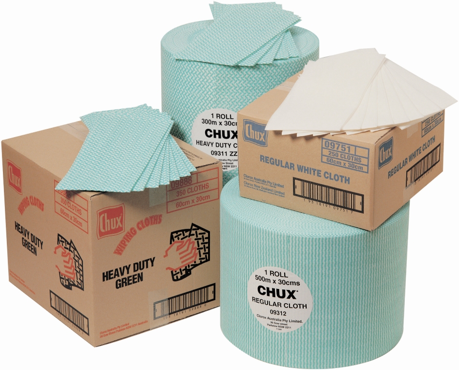 Other view of Regular Duty Wiping Cloth Roll - Green - 65 m x 22.5 cm - 6/Case - 9318 - Chux