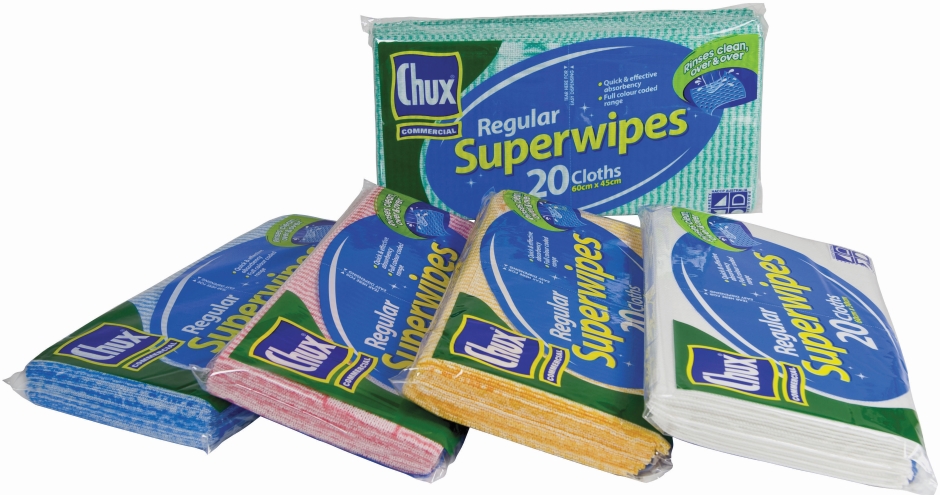 Other view of Regular Duty Wiping Cloth - Red - 60 x 60 cm - 100/Box - 9884 - Superwipes® - Chux