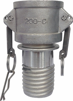 Other view of MCC Camlock Coupler Hose Scroll - C Type - 316 Stainless Steel - 40mm - C150SCT