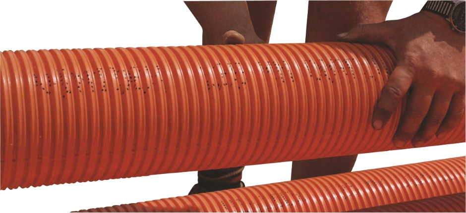 Other view of CONDUIT CORFLO 150MM HD ORANGE