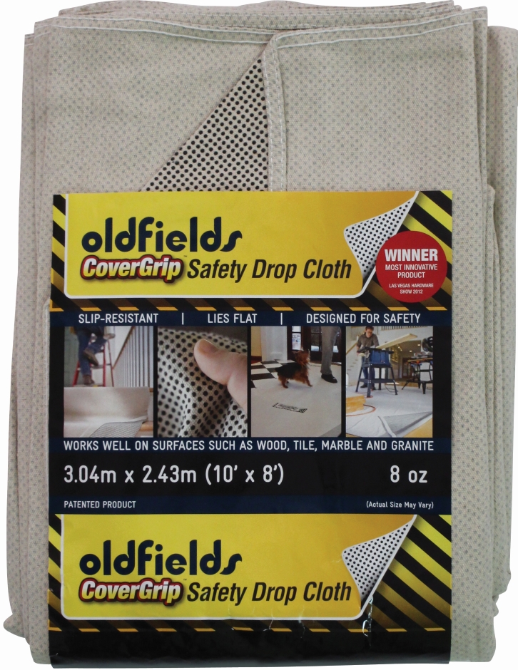 Other view of Drop Cloth - Slip Resistant - Canvas - 2.4 m x 1.5 m - 882P - Cover Grip - Oldfields