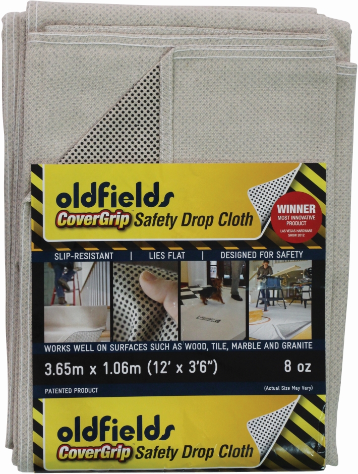 Other view of Drop Cloth - Slip Resistant - Canvas - 3 m x 2.4 m - 883P - Cover Grip - Oldfields