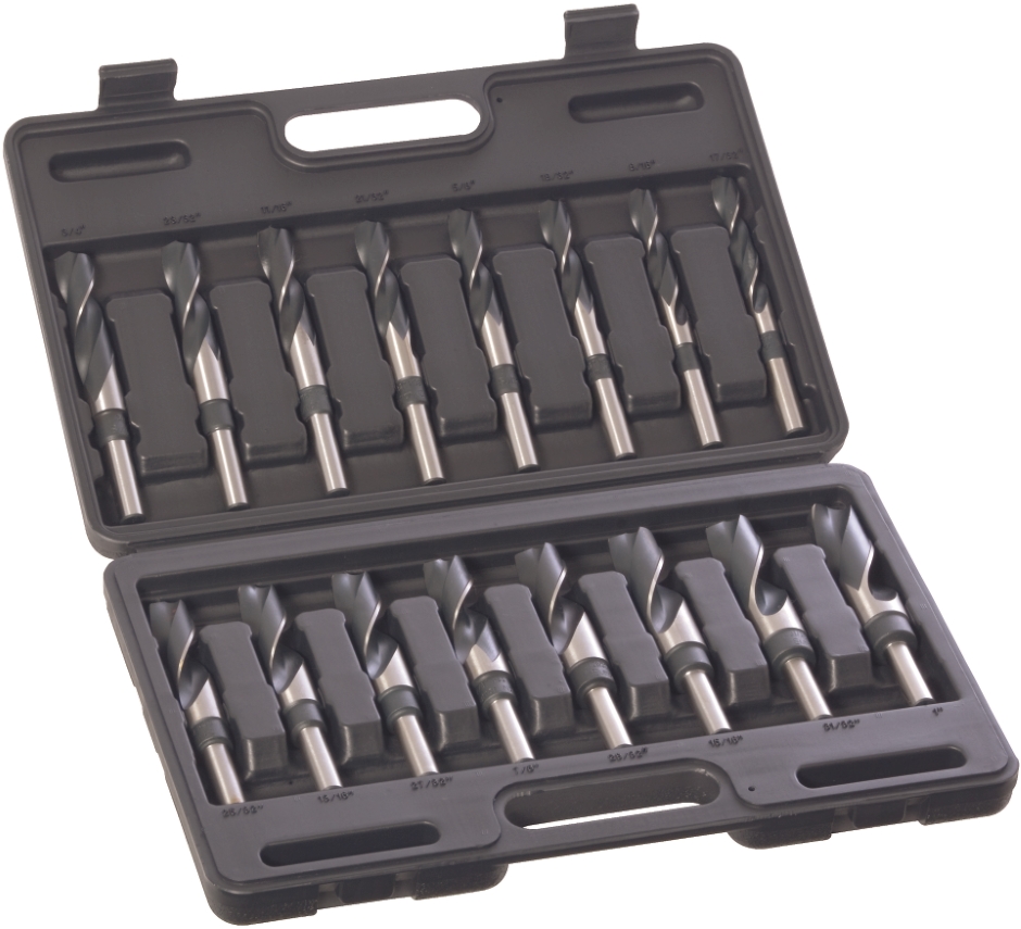 Other view of 16-Piece Reduced Shank Drill Set - HSS - Imperial - 17/32 to 1" x 1/2 - D188 - Sutton Tools