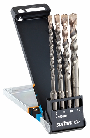 Other view of 7-Piece Masonry Drill Set - TCT - SDS Plus - Metric - 5, 6 & 8 x 110 mm; 6, 8, 10 & 12 x 160 mm - DD101 - Twister Plus - Diager