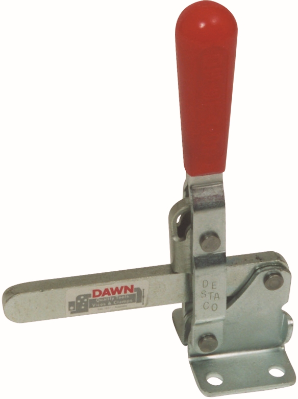 Other view of Toggle Clamp - Vertical Handle - 350 kg Force - Solid Bar - Straight Base - 176 mm - SS-107-50 - Dawn