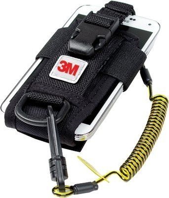 Other view of Adjustable Radio/Cell Phone Holster With Clip2Loop Coil Tether - Black - 5.25