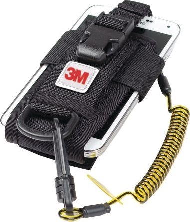 Other view of Adjustable Radio/Cell Phone Holster With Clip2Loop Coil Tether - Black - 5.25