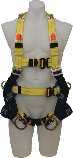 Other view of Vest Style Tower Worker's Harness - Repel™ Technology Polyester - Yellow - Large - 853L0018 - Delta™ II