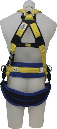 Other view of Vest Style Tower Worker's Harness - Repel™ Technology Polyester - Yellow - Large - 853L0018 - Delta™ II