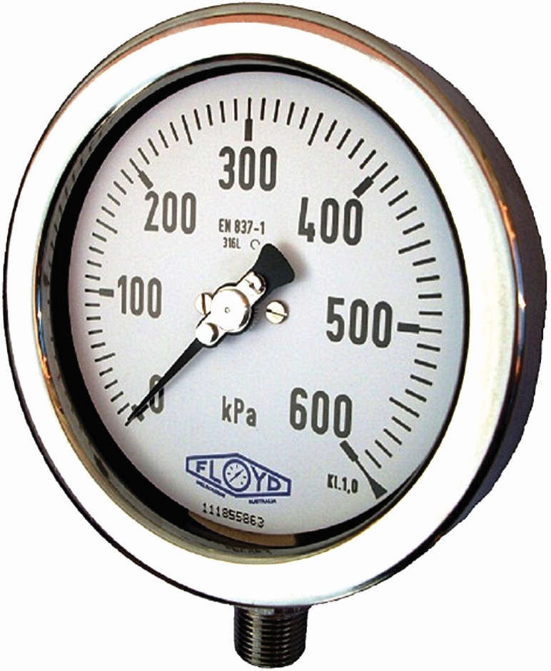 Other view of GAUGE DBSS O/F 0/250KPA NON OXY 100MM