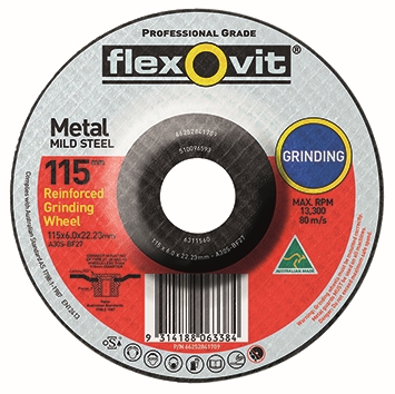 Other view of Depressed Centre Grinding Wheel - Aluminium Oxide - 100 x 4 x 16 mm - 30 Grit - Type 27 - A30S-BF27 - Flexovit